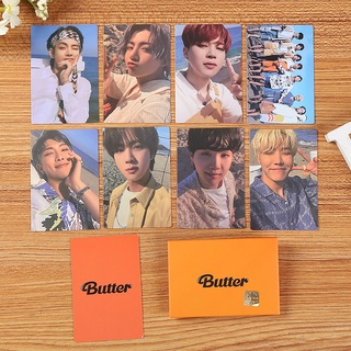 Kpop BTS Butter CD Photocard CREAM PEACH VER. PC POB Photo Card Lomo Cards Collectibles (3)