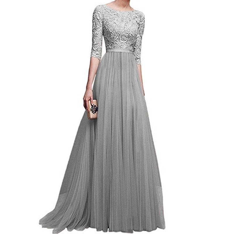 listo stock formal elegante mujeres vestidos de encaje boda fiesta cena maxi vestido (6)
