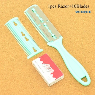[Winnie] Double Sided Magic Blade Comb Barbers Hair Cut Styling Razors Hairdressing Tools