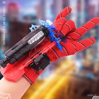 🔥Stock listo🔥Spider Man dardos juguetes de plástico Cosplay Spiderman guante lanzador conjunto con caja Original juguetes divertidos
