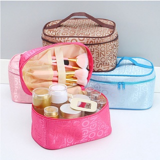 admiree cuero bolsa de maquillaje bolsa de las mujeres organizador de cosméticos de belleza portátil impermeable moda viaje toiletry squar bolsa de lavado (9)
