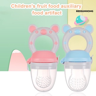 redsunhong Baby Food Fruits Feeding Pacifier Feeder Soother Weaning Dummy Nipple Teether