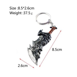 God Of War KRATOS Weapon Blades of Chaos Keychain Cool Metal llaveros Gift (4)