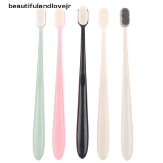 [beautifulandlovejr] nano cepillo de dientes de onda ultrafina cepillo de limpieza de cerdas suaves cuidado oral con tubo