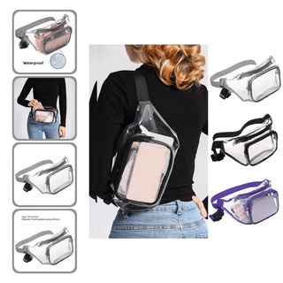 zhidaowe widly - bolsa de cinturón transparente con cremallera, tpu, transparente, resistente para deportes