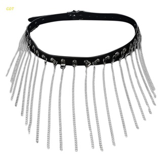 got punk cuero cintura cadena cinturón capas anillo vientre cadenas danza accesorios cuerpo para mujeres y niñas