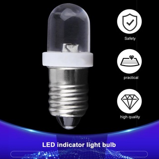 bombilla indicadora de base de tornillo e10 led blanco frío 6v dc iluminación de la lámpara de luz