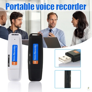USB Digital Voice Recorder Mini Dictaphone U-Disk Professional Flash Drive Audio Recording Device for Lecture Meeting