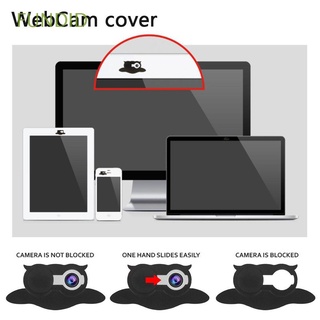 fundid hot cámara pegatina universal privacidad seguridad protector webcam cubierta nuevo para teléfono ipad tablet obturador privacidad proteger slim plástico diapositiva/multicolor