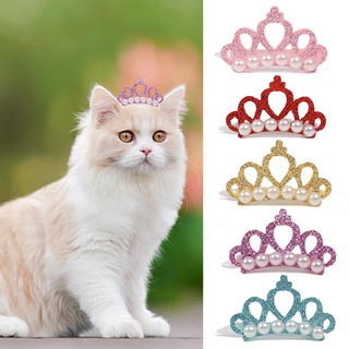 [Lindo Horquilla Para Mascotas/Gato/Cachorro/Perla/Corona Decoración Para Boda/Cumpleaños/Fotografía] (1)