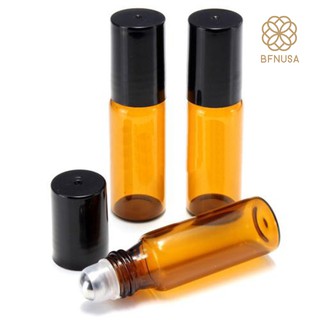 Bfnusa 10 piezas 5ml/10ml botellas De vidrio ámbar Roll On Para Perfume aceite esencial
