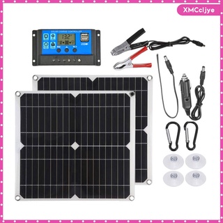 Kit De Panel Solar De 50 Vatios Con Puerto USB Hogar De Alta Eficiencia