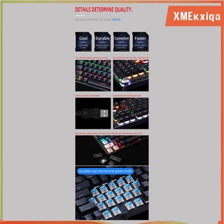 teclado de juegos con cable desmontable silencioso para windows gamer ordenador de escritorio pc