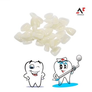 AM 50 Pcs Temporary Resin Sticker Shade Dental Whitening Veneers Teeth Upper Beauty (3)