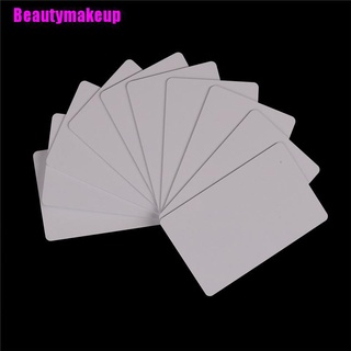Beautymakeup 10 pzs tarjeta blanca de Pvc Nfc etiqueta Rfid 1k S50 Ic 13.56 Mhz escritura