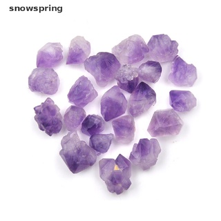snowspring 5pcs natural púrpura fluorita cuarzo cristal piedra áspera pulida grava espécimen cl