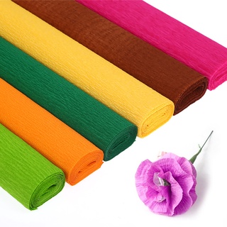 ianqumi - papel de crepe plegable, diseño de origami arrugado, diseño de flores, suministros de artesanía para niños (1)