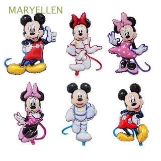 MARYELLEN Lindo Juguetes Inflables Clásicos Mickey Mouse Globo De Látex Helio Decoración De Fiesta De Niños Bebé Ducha Juguete Tema Suministros Minnie