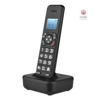 D1002b teléfono inalámbrico con contestador automático identificador de llamadas/llamada de espera pulgadas retroiluminación LCD 3 líneas pantalla pantalla baterías recargables soporte 16 idiomas para oficina casa conferencia