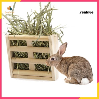 [se]Rabbit Forraje alimentador de heno soporte para alimentos conejillo de indias para mascotas