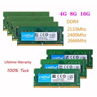 Crucial DDR4 4GB 8GB 16GB 1Rx8 Notebook RAM SODIMM 2400Mhz 2666MHz 2133MHz Memoria Portátil (1)