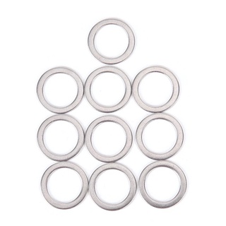 JUANES 10Pcs Ring Washers Stainless Steel Bicycle Pedal Protection Ring Cycling Spacer Crank Bicycle Parts Durable Outdoor Sports MTB Bike Bike Pedals (3)