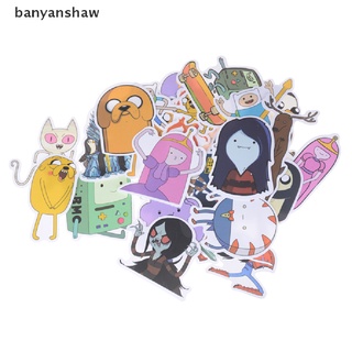 banyanshaw 30 unids/bolsa aventura tiempo de dibujos animados pegatinas equipaje patineta portátil pegatinas juguete cl