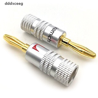 *dddxceeg* 10Pcs Nakamichi Gold Plated Copper Speaker Banana Plug Male Connector hot sell