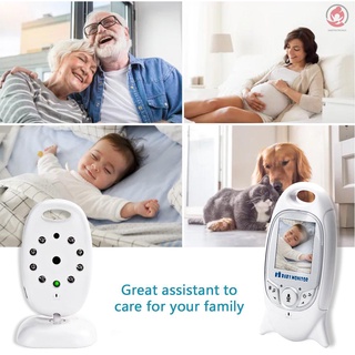 Baby Monitor 2" Color LCD G bidireccional Audio Talk detección de temperatura infrarrojo visión nocturna modo VOX 8 cunas recordatorio de enfermería (2)