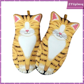 1pair House Cat Paw Oven Mitts Heat Resistant for Oven Cooking Weight:160g (3)