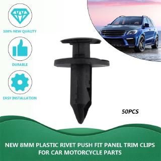 [Caliente] nuevo 8 mm remache plástico Push Fit Panel Clips para piezas de coche motocicleta (1)