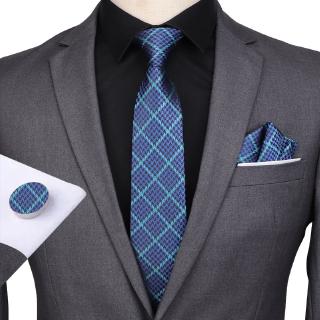 nuevo estilo de la boda lazos de los hombres clásico corbata conjunto de negocios corbata accesorios hombres corbata bolsillo cuadrado gemelos conjuntos (2)