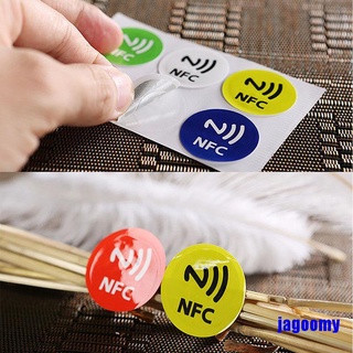1Pcs impermeable Material PET NFC pegatinas inteligentes Ntag213 etiquetas para todos los teléfonos