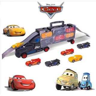 6 en 1 disney pixar cars gabinete camión transporte coche juguete
