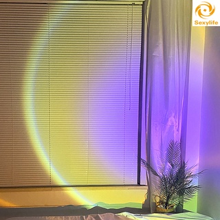 Sl Sun/Sunset proyector lámpara USB LED atmósfera lámpara de pie ángulo ajustable pequeña luz de noche para el hogar (3)