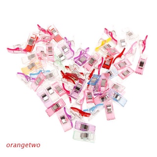 ORANG 60pcs/pack Plastic Wonder Clips Clamps For Crafts Quilting Sewing Accessories Knitting Crochet Tool