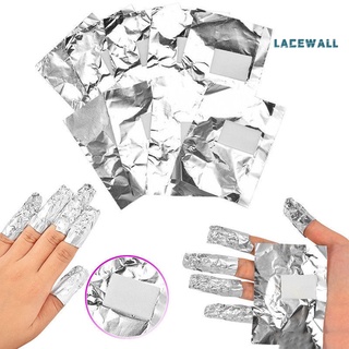 Lacewall 100Pcs Aluminium Foil Nail Wraps Nail Art Soak Off Acrylic Gel Polish Remover
