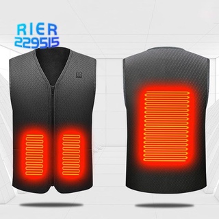Heated Vest USB Charging Heated Vest Thermal Sleeveless Jacket Uni Suitable for Outdoor Camping Hiking Golf M