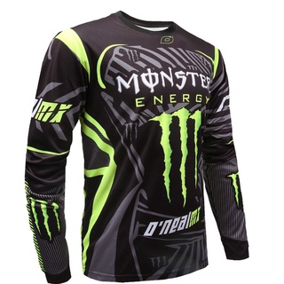 Monster Energy Camiseta de ciclismo para hombre polera de bicicleta MTB polera de descenso ropa de bicicleta de montaña de equipo profesional de alta calidad (1)