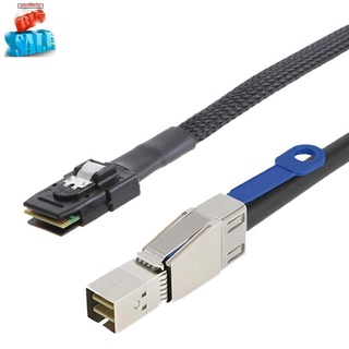 Cable Adaptador Mini Sas Hd Para Mini Sas 36pin Sff-8644 A Sff-8087 12+5gbps 3.33tf/1m