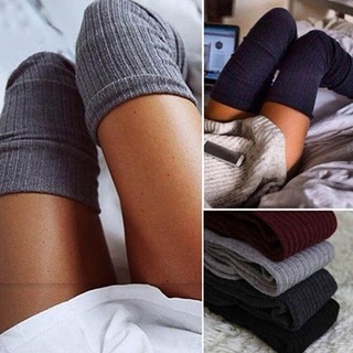 calcetines largos para mujer/calcetines de punto cálidos para mujer/calcetines de rodilla/medias largas