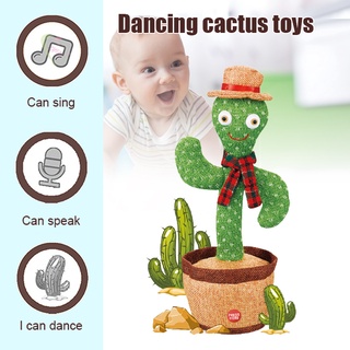 Le support Cactu sacudiendo la cabeza bailando coche adorno con batería/USB recargable decoración del salpicadero juguete regalo para niños (1)
