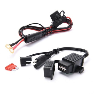 {FCC} adaptador de Cable para cargador GPS de celular a USB SAE 12V impermeable para motocicleta/adaptador de Cable en línea {newwavebar.cl} (9)