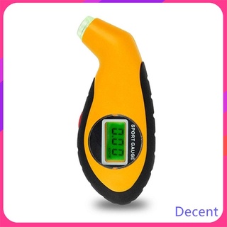 Medidor digital de presión de neumáticos LCD Medidor de presión de neumáticos amarillo