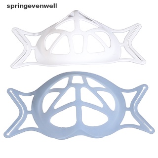[springevenwell] soporte para máscara facial 3d/soporte interior para aliento/espaciador reutilizable/soporte caliente