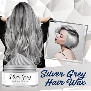 Plata gris Color de pelo cera colores temporales tinte de cabello belleza cuidado peinado cera 1/ Oz