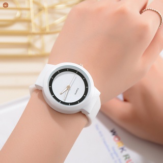 Reloj de pulsera de cuarzo con correa de silicona duradera estilo Simple/reloj deportivo para estudiantes