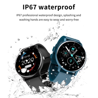 2021 nuevo reloj inteligente hombres pantalla táctil completa deporte fitness reloj ip67 impermeable compatible con bluetooth para android ios smartwatch hombres+caja w2