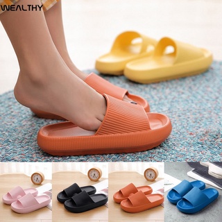 las mujeres ricas engrosado antideslizante zapatillas pareja de verano eva suela suave playa diapositiva sandalias casual interior casa baño zapatos