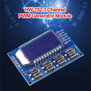 evs_hw-752 módulo generador pwm de 3 canales 1hz 150khz frecuencia de pulso ajustable